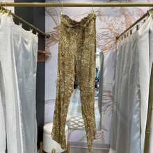 Load image into Gallery viewer, Beachgold | Women&#39;s Animal Print Paperbag Waist Pants | Size: M
