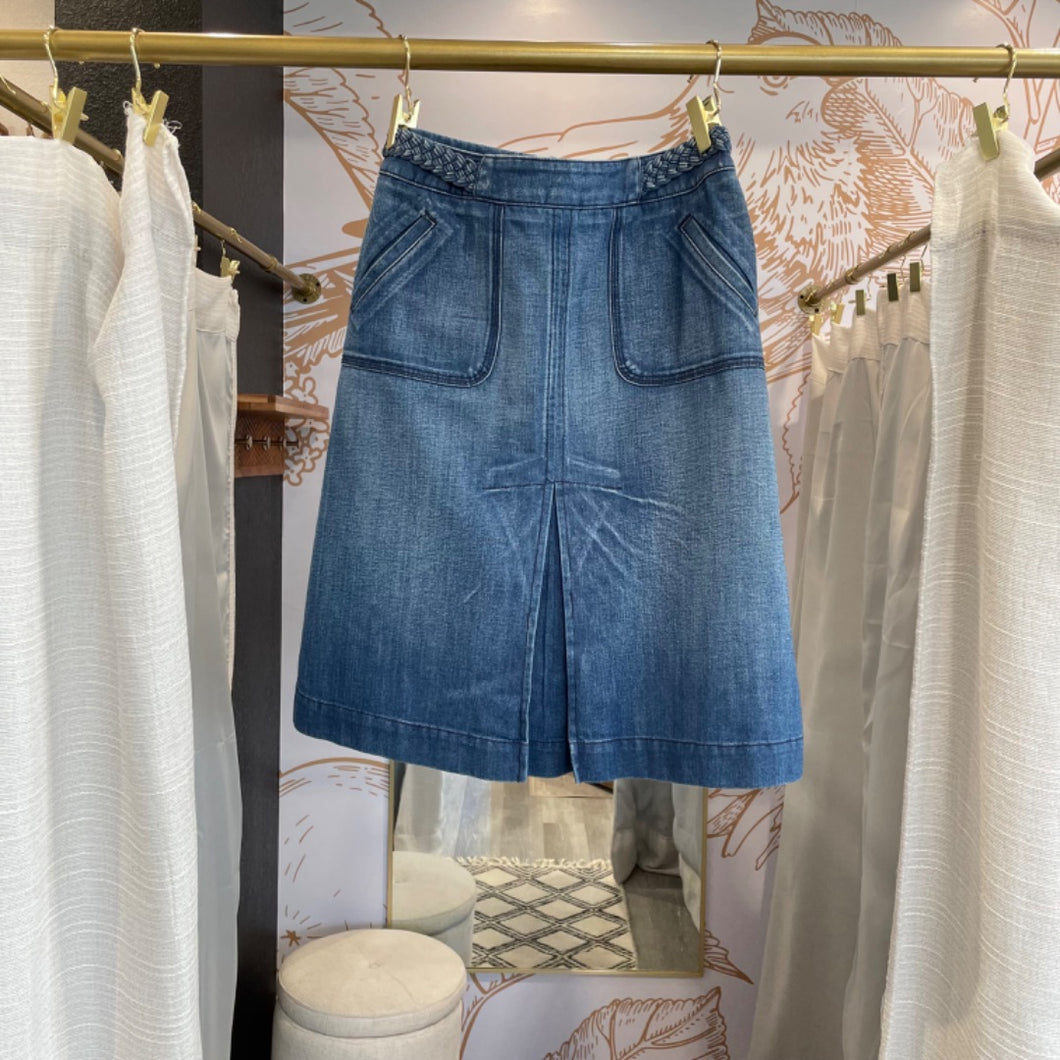 Meli-Melo | Women's Blue Jean Fit and Flare Skirt | Size: 26