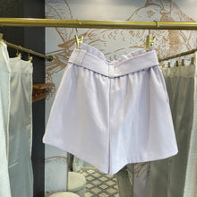 Load image into Gallery viewer, Nine West | Women&#39;s Light Purple Belt Paperbag Waist Shorts | Size: XS
