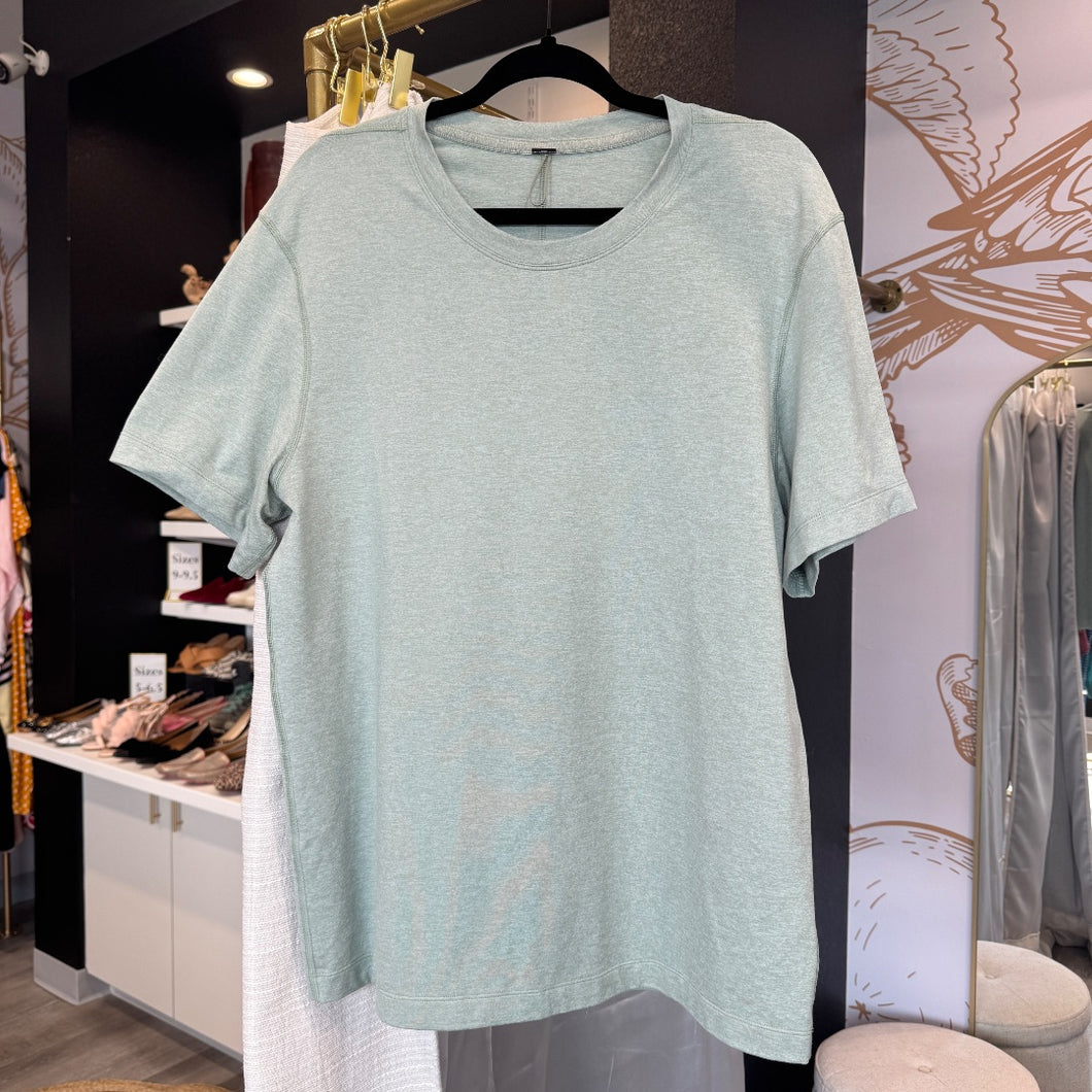 Lululemon | Men's Heather Green Short Sleeve Athletic Soft Shirt | Size: M