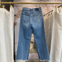 Load image into Gallery viewer, Abercrombie &amp; Fitch | Women&#39;s Dark Blue The Crop Wide Leg Ultra High Rise Jeans | Size: 2
