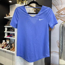 Load image into Gallery viewer, Nike | Women&#39;s Purple Mesh Short Sleeve Active Top | Size: S
