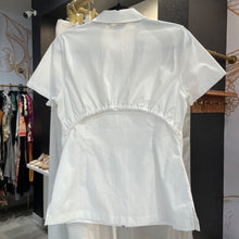 Load image into Gallery viewer, Athleta | Women&#39;s White Short Sleeve Cinch Jacket | Size: XS
