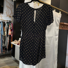 Load image into Gallery viewer, Flynn Skye | Womens Black and Gold Pattern Short Sleeve Romper | Size: S
