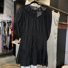 Load image into Gallery viewer, Joie | Women&#39;s Black Short Sleeve Tiered Mini Dress | Size: XS
