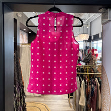 Load image into Gallery viewer, J. Crew | Women's Pink and White Polka Dot Sleeveless Blouse | Size: 2
