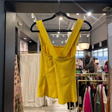 Load image into Gallery viewer, Current Air | Women&#39;s Mustard Yellow Criss Cross Back Tank Top | Size: XS
