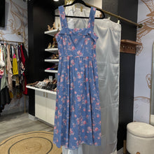 Load image into Gallery viewer, Love Shack Fancy | Women&#39;s Blue and Pink Floral Print Dress | Size: 4

