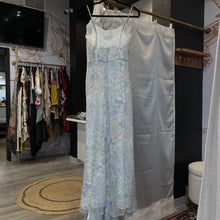 Load image into Gallery viewer, Love Shack Fancy | Women&#39;s Light Blue Floral and Lace Maxi Dress | Size: S
