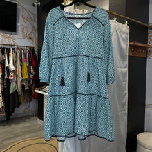 Load image into Gallery viewer, Sundance | Women&#39;s Blue Pattern Tassel Front Dress | Size: L
