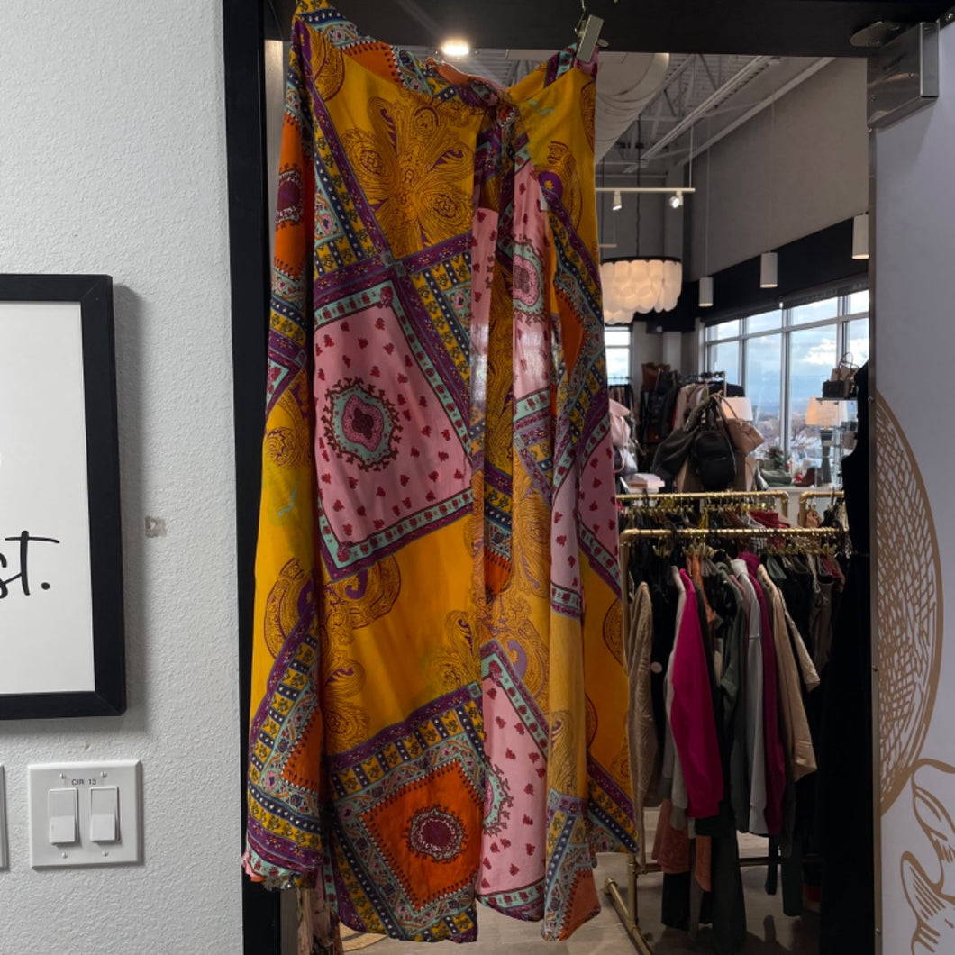 Luukse | Women's Boho Patchwork Wrap Skirt | Size: M