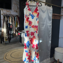 Load image into Gallery viewer, Skies Are Blue | Women&#39;s Floral Print Halter Maxi Dress | Size: M
