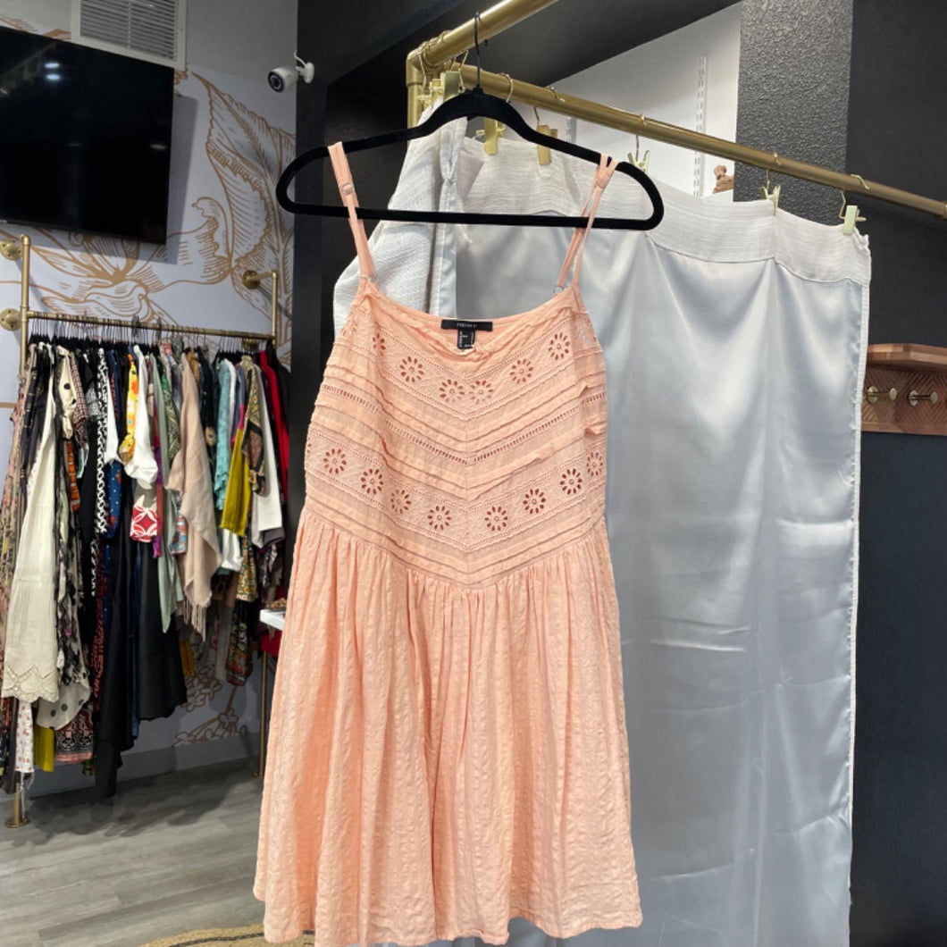 Forever 21 | Women's Peach Mini Dress | Size: L
