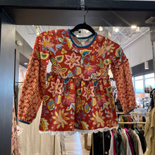 Load image into Gallery viewer, Matilda Jane | Girl&#39;s Orange Floral Print Long Sleeve Tunic Top | Size: 6Y
