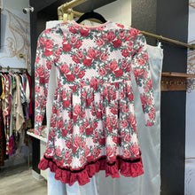 Load image into Gallery viewer, Matilda Jane | Girl&#39;s Red Rose Long Sleeve Dress | Size: 8Y
