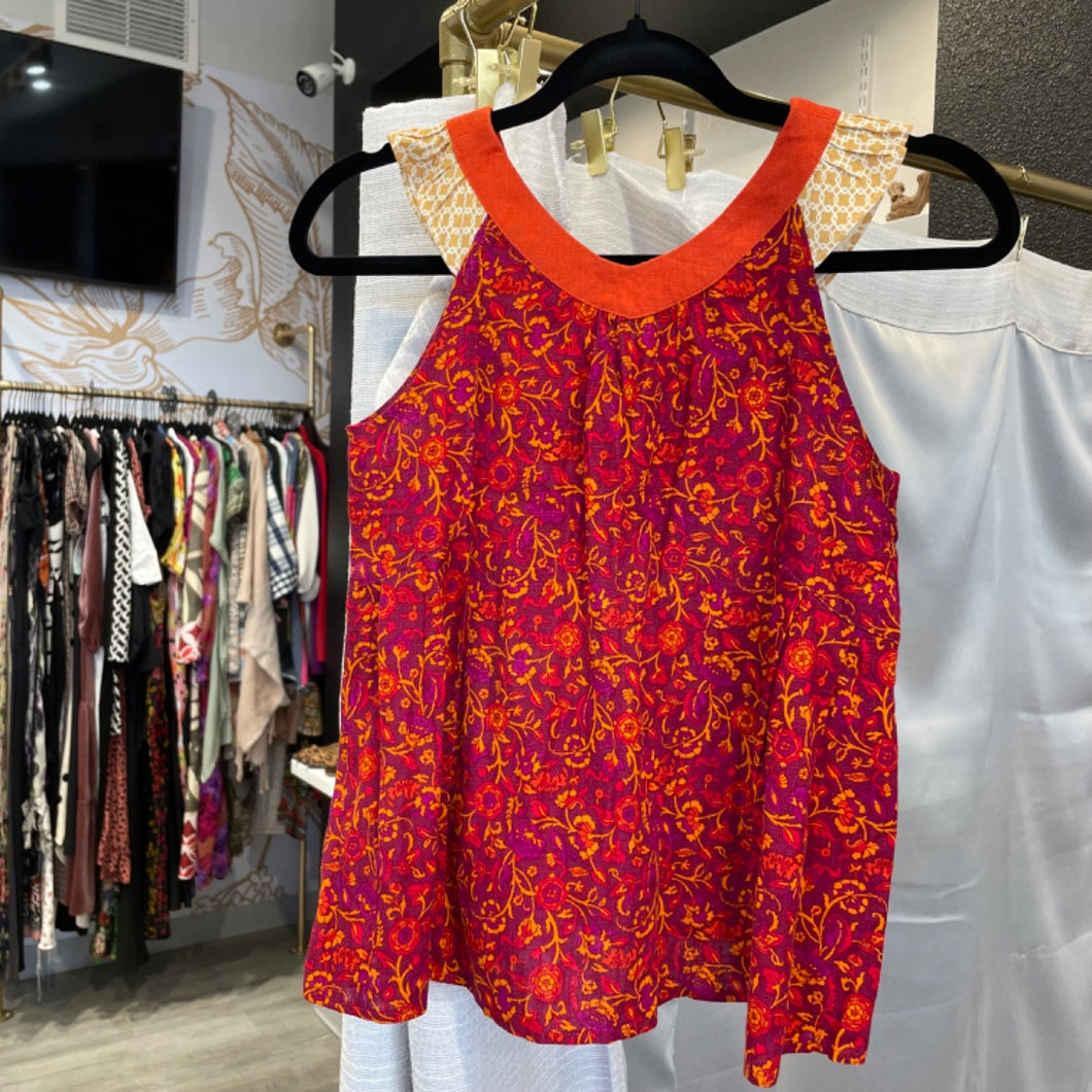 Matilda Jane | Girl's Purple and Red Pasiley Print Tank Top & Shorts Set | Size: 10Y