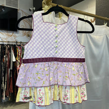 Load image into Gallery viewer, Matilda Jane | Girl&#39;s Purple Floral Embroidered Tank Tunic Top | Size: 10Y
