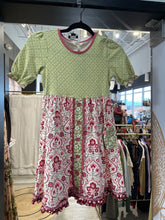 Load image into Gallery viewer, Matilda Jane | Girl&#39;s Green and Pink Floral Print Bottom Dress | Size: 10Y
