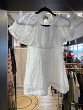 Load image into Gallery viewer, Zara | Girl&#39;s White Twist Bow Front Short Sleeve Dress | Size: 7Y
