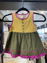 Load image into Gallery viewer, Matilda Jane | Girl&#39;s Yellow and Green Ruffle Bottom Sleeveless Top | Size: 6Y
