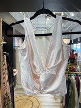 Load image into Gallery viewer, Sweet Honey | Girl&#39;s Light Pink and White Checker Twist Back Tank Top | Size: 10Y
