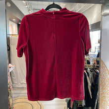 Load image into Gallery viewer, Boden | Girl&#39;s Red Velvet Star Sequin Short Sleeve Top | Size: 15-16Y
