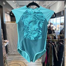 Load image into Gallery viewer, Athleta Girl | Girl&#39;s Green Tropical Print One Piece Swim Suit | Size: 8-10Y
