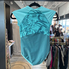 Load image into Gallery viewer, Athleta Girl | Girl&#39;s Green Tropical Print One Piece Swim Suit | Size: 8-10Y
