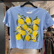 Load image into Gallery viewer, Crewcuts | Girl&#39;s Blue Lemon Short Sleeve Tee | Sie: 12-14Y
