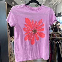 Load image into Gallery viewer, Crewcuts | Women&#39;s Purple and Pink Flower Short Sleeve Tee | Size: 12-14Y
