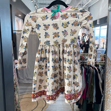 Load image into Gallery viewer, Matilda Jane | Girl&#39;s Tan Floral Print Long Sleeve Dress | Size: 6Y
