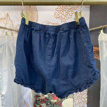 Load image into Gallery viewer, Crewcuts | Girl&#39;s Navy Blue Ruffle Bottom Shorts | Size: 8Y
