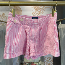 Load image into Gallery viewer, Polo Ralph Lauren | Girl&#39;s Pink and White Stripe Chino Shorts | Size: 10Y
