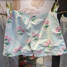 Load image into Gallery viewer, Sweet Honey | Girl&#39;s White and Blue Floral Print Active Shorts | Size: 10Y
