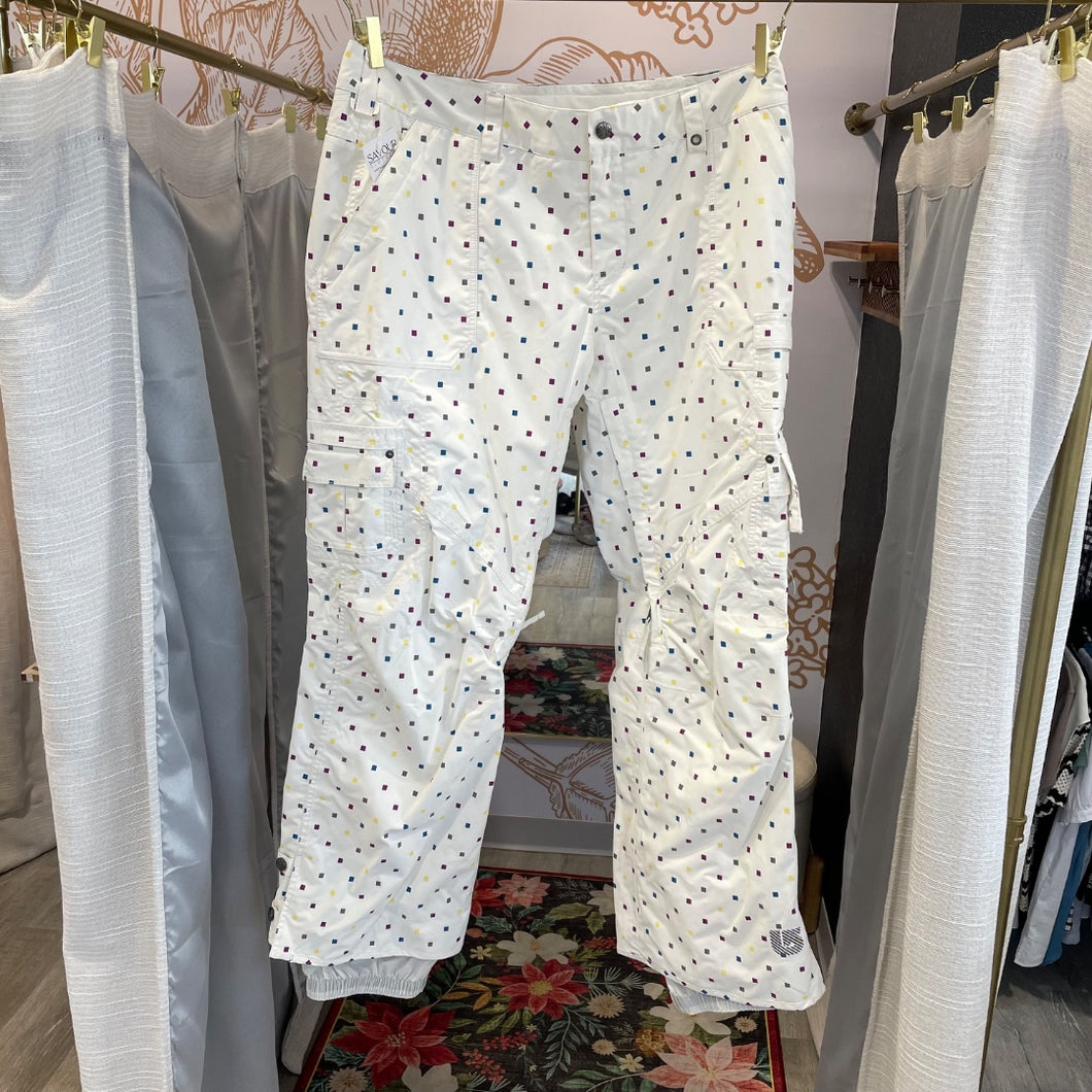 Burton | Women's Cream Square Print Lucky Snowboarding Pants | Size: XL