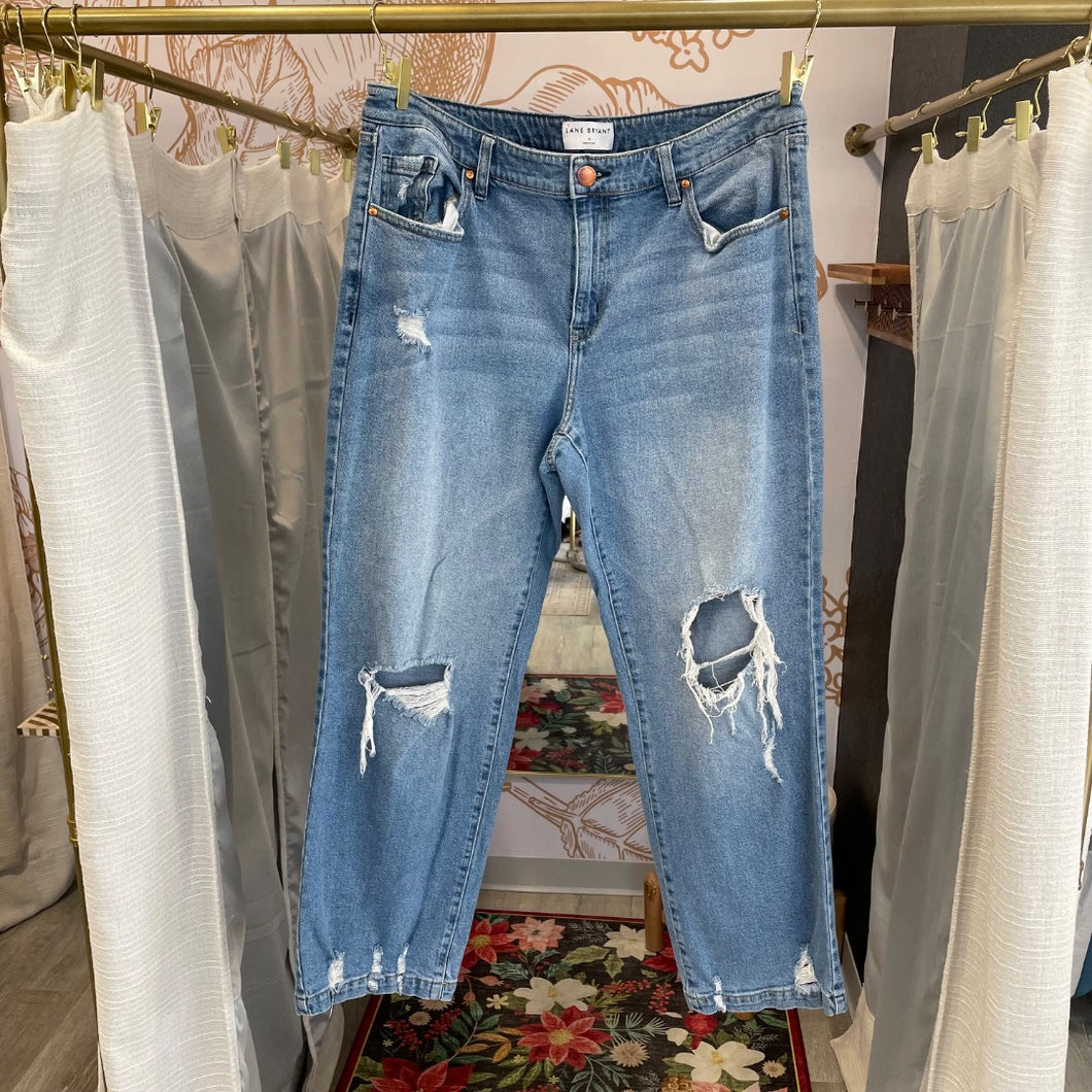 Lane Bryant | Women's Straight Leg Distressed Jeans | Size: 16
