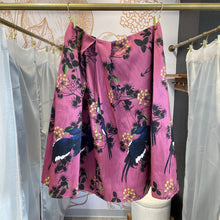 Load image into Gallery viewer, eShakti | Women&#39;s Pink Bird Print Flare Midi Skirt | Size: M
