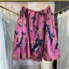 Load image into Gallery viewer, eShakti | Women&#39;s Pink Bird Print Flare Midi Skirt | Size: M

