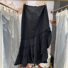 Load image into Gallery viewer, Polli Says | Women&#39;s Black Ruffle Maxi Skirt | Size: 2
