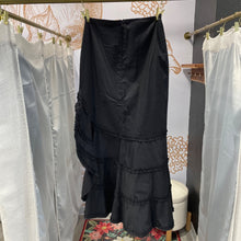 Load image into Gallery viewer, Polli Says | Women&#39;s Black Ruffle Maxi Skirt | Size: 2
