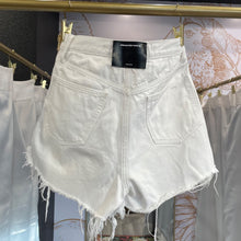 Load image into Gallery viewer, Alexander Wang | Women's White Float Zip Low Rise Shorts | Size: 28
