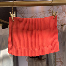 Load image into Gallery viewer, Nikibiki | Women's Orange Ribbed Bandeau Top | Size: OS

