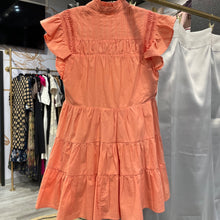 Load image into Gallery viewer, Fab'rik | Women's Coral Tiered Mini Dress | Size: XS
