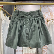 Load image into Gallery viewer, JW Andeson | Women's Green Denim Flare Mini Skirt | Size: 4
