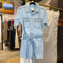 Load image into Gallery viewer, Universal Thread | Women's Denim Button Down Tie Waist Romper | Size: 4
