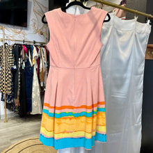 Load image into Gallery viewer, Tracy Reese | Women's Pink Painted Bottom Fit and Flare Dress | Size: 6

