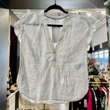 Load image into Gallery viewer, Anthropologie | Women's Pilcro White Ruffle Sleeve Top | Size: XS
