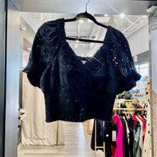 Load image into Gallery viewer, Jennifer &amp; Grace | Women's Black Eyelet Top and Skirt Set | Size: L
