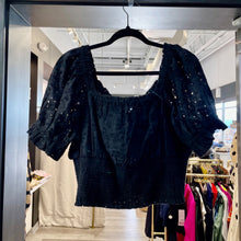 Load image into Gallery viewer, Jennifer &amp; Grace | Women's Black Eyelet Top and Skirt Set | Size: L
