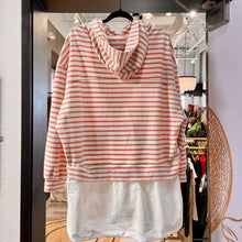 Load image into Gallery viewer, Anthropologie | Women's Pilcro Pink and White Stripe Tunic Top | Size: L
